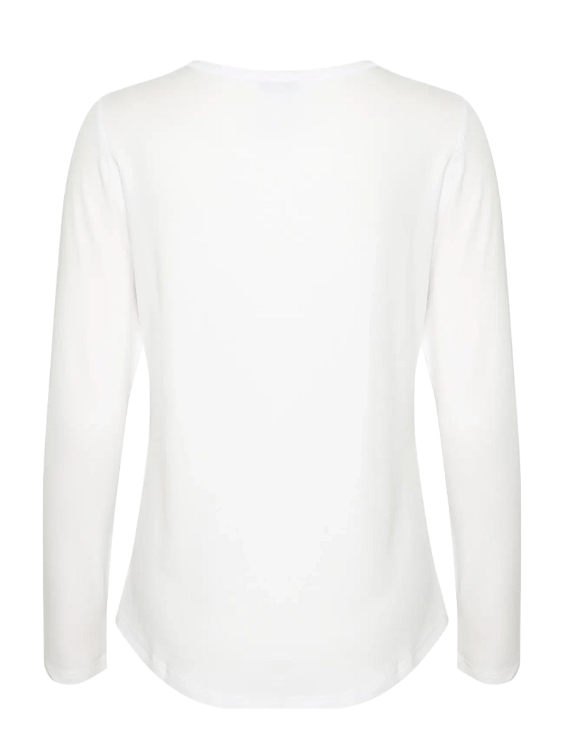 My Essential Wardrobe - 18 THE MODAL BLOUSE - långärmade toppar - bright white - 2