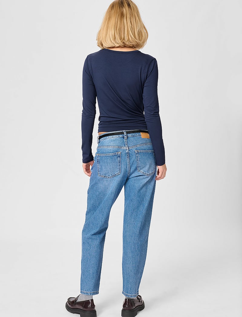 My Essential Wardrobe - 18 THE MODAL BLOUSE - långärmade toppar - total eclipse - 4