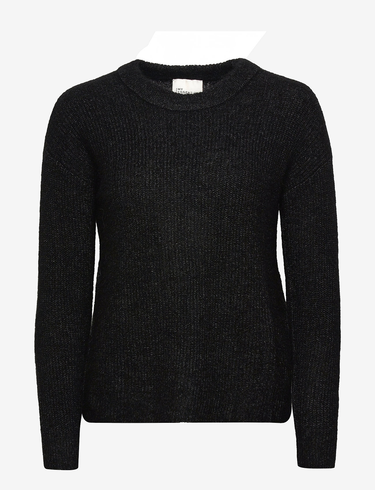 My Essential Wardrobe - 05 THE KNIT PULLOVER - black melange - 0