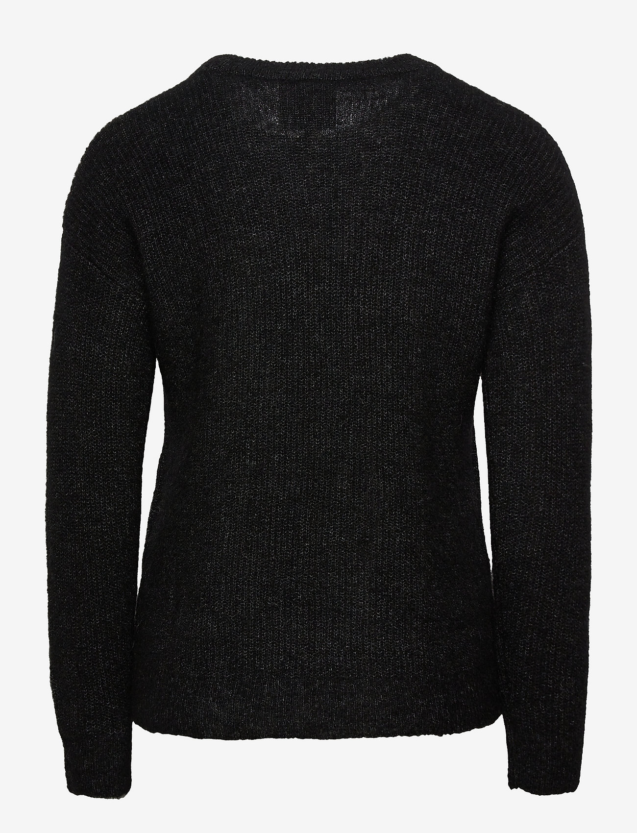 My Essential Wardrobe - 05 THE KNIT PULLOVER - black melange - 1