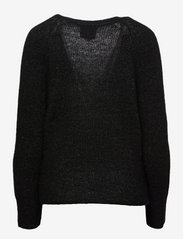 My Essential Wardrobe - 04 THE KNIT CARDIGAN - susegamieji megztiniai - black melange - 1