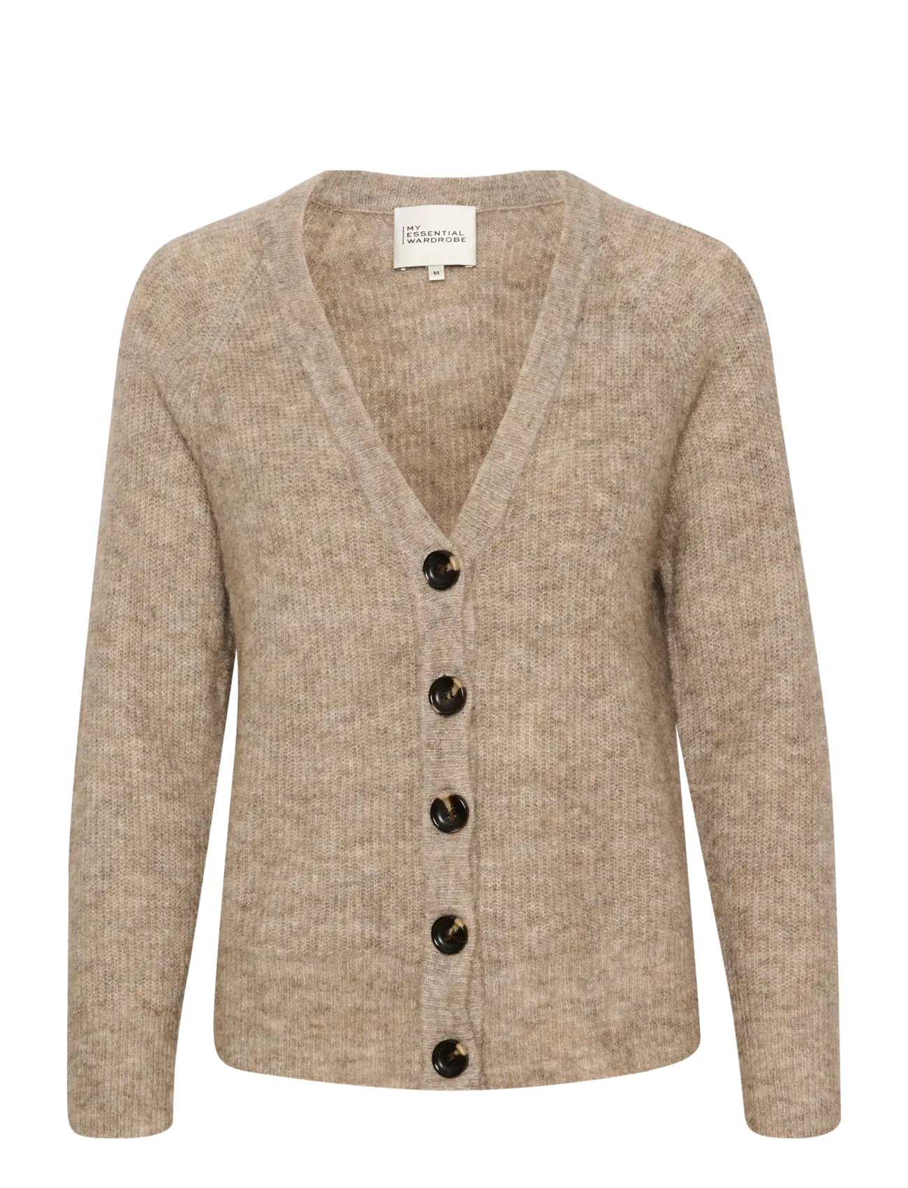 My Essential Wardrobe 04 THE KNIT CARDIGAN - Transitional Layering - DUNE MELANGE / beige