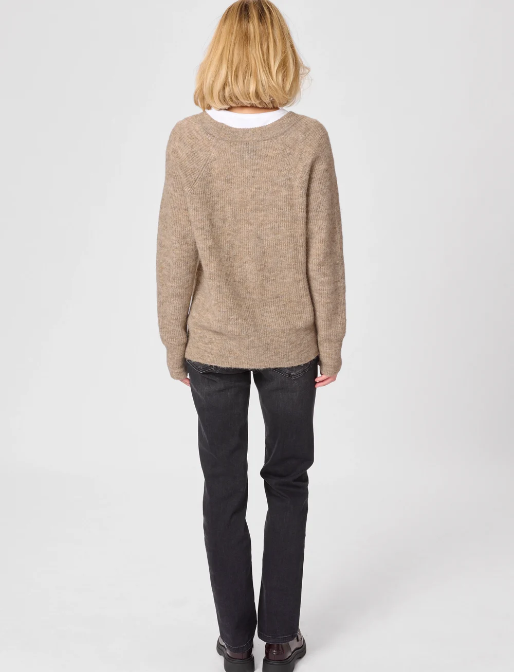 My Essential Wardrobe - 04 THE KNIT CARDIGAN - koftor - dune melange - 4