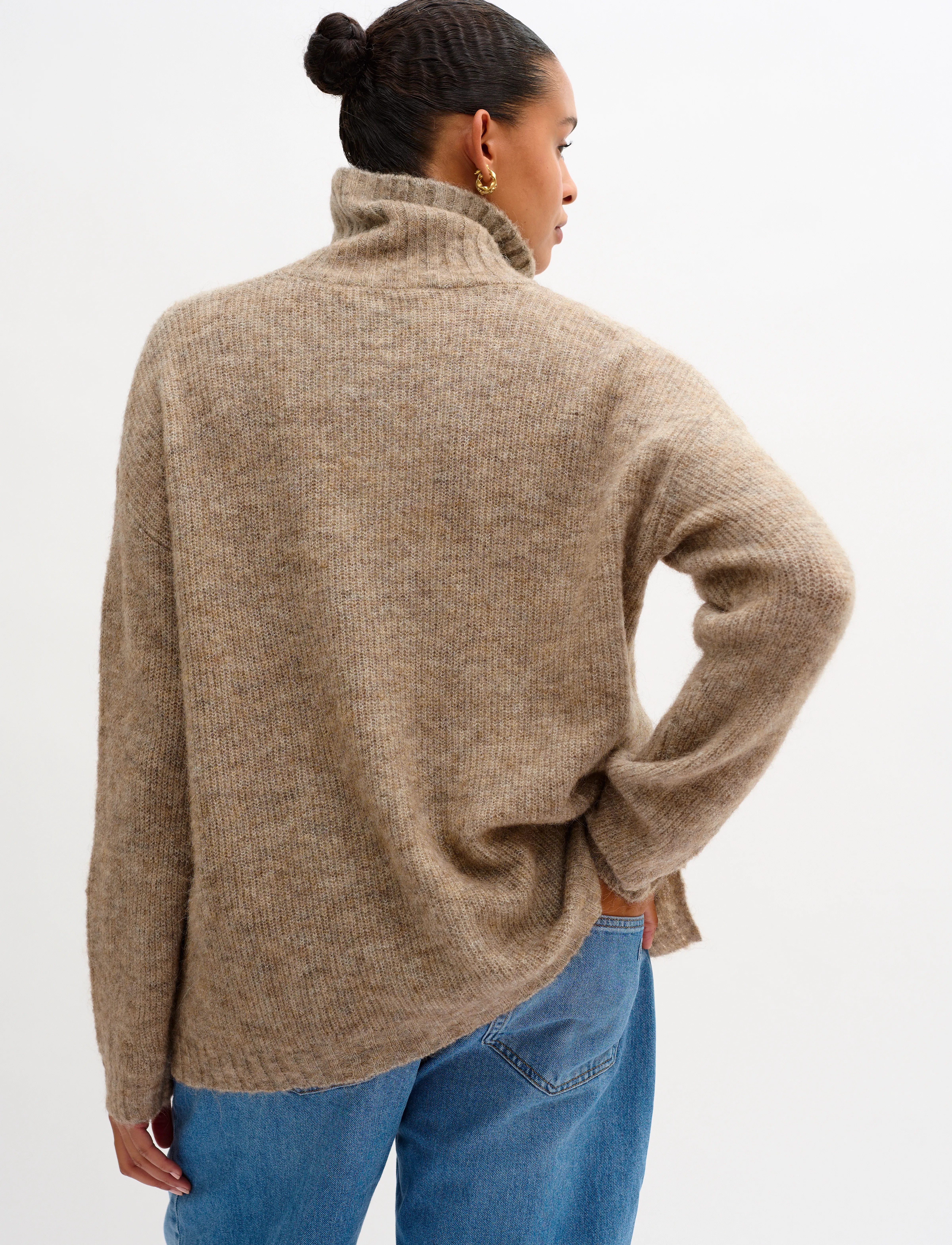 My Essential Wardrobe - 11 THE KNIT ROLLNECK - rullekraver - dune melange - 5