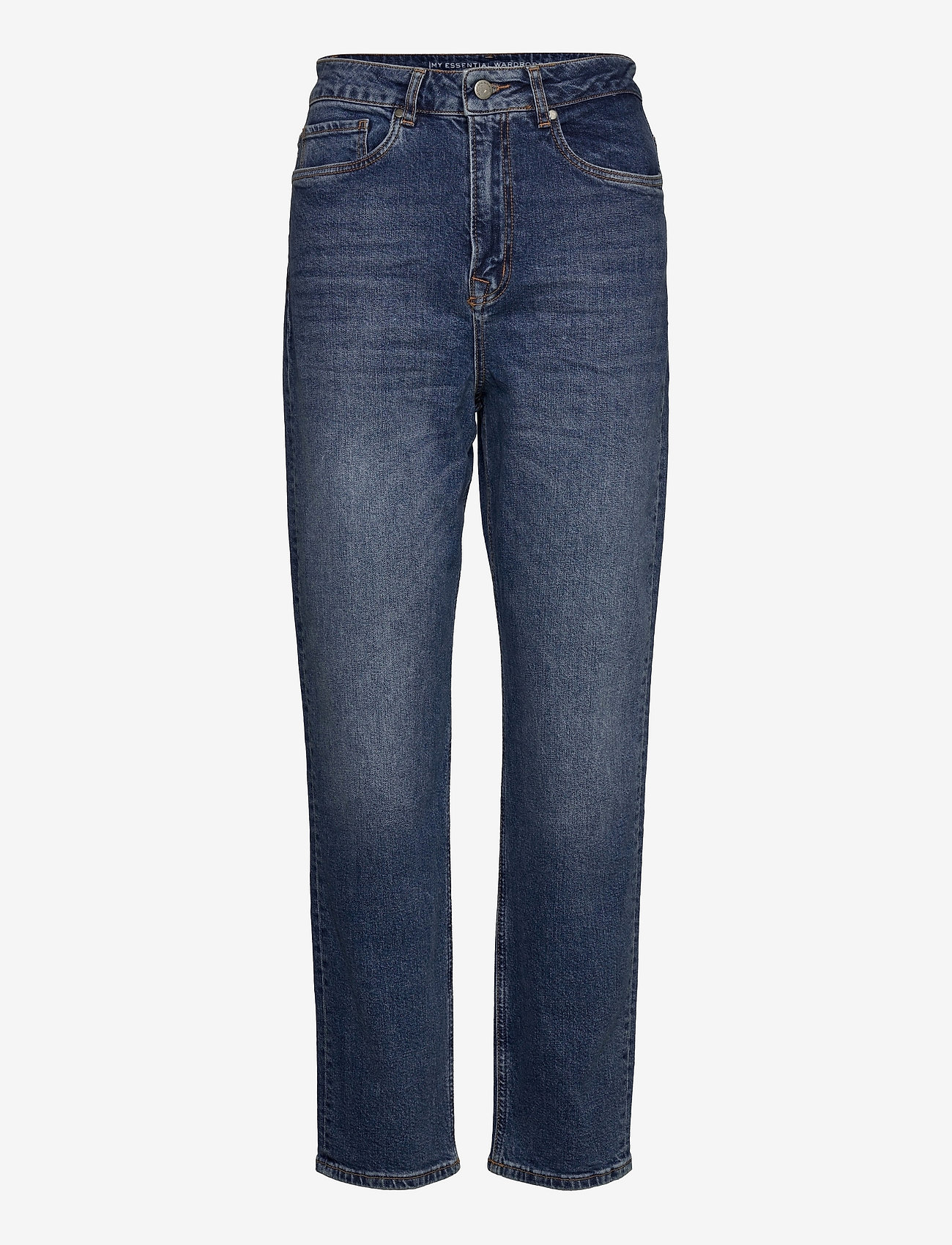My Essential Wardrobe - 34 THE MOM 107 XHIGH STRAIGHT Y - straight jeans - medium blue retro wash - 1