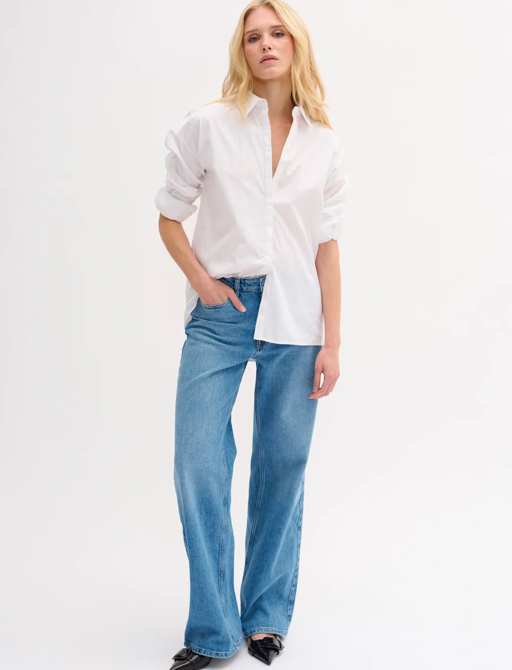 My Essential Wardrobe - 03 THE SHIRT - marškiniai ilgomis rankovėmis - bright white - 0