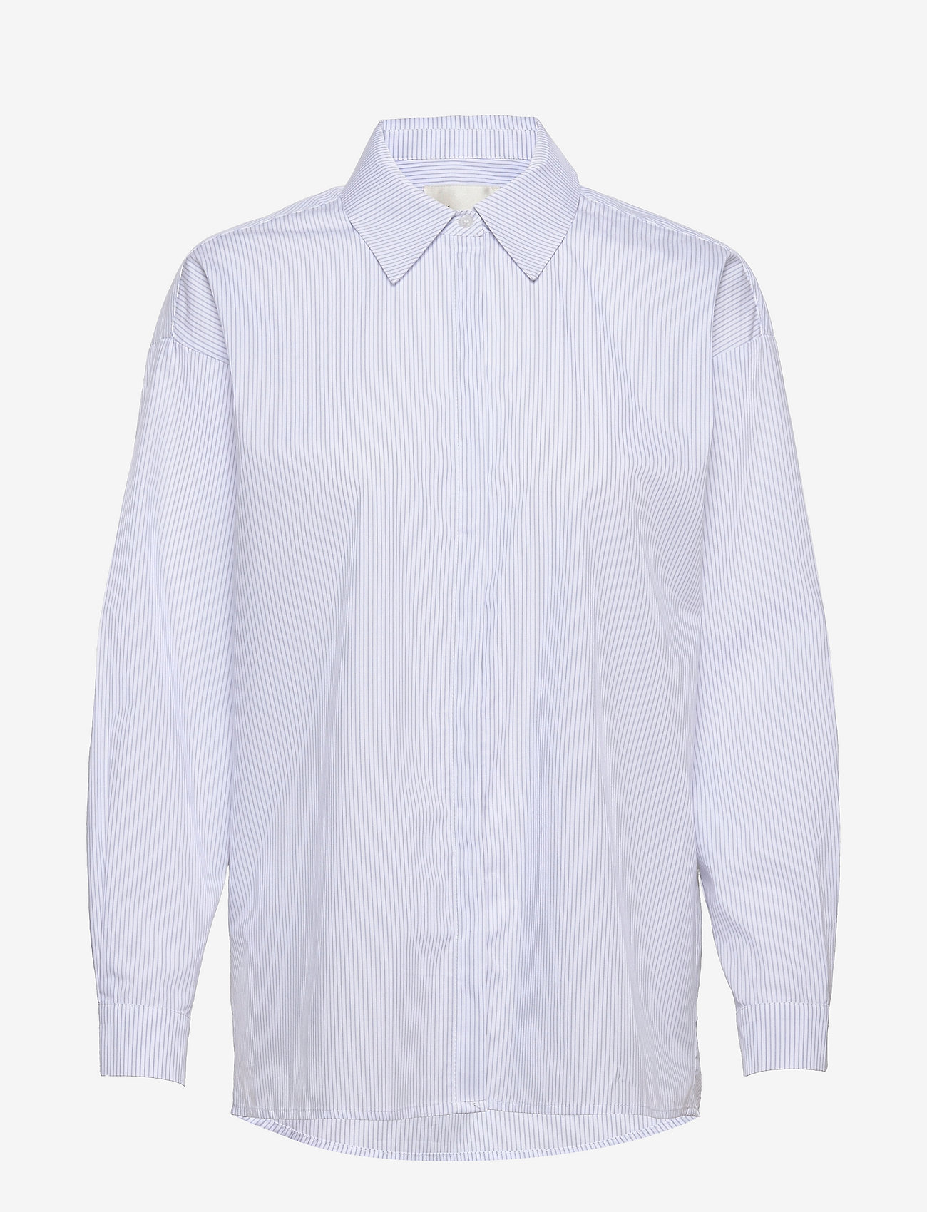 My Essential Wardrobe - 03 THE SHIRT - langermede skjorter - light blue striped - 0
