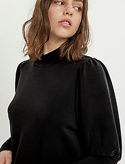 My Essential Wardrobe - MWElle Puff Dress - kurze kleider - black - 5