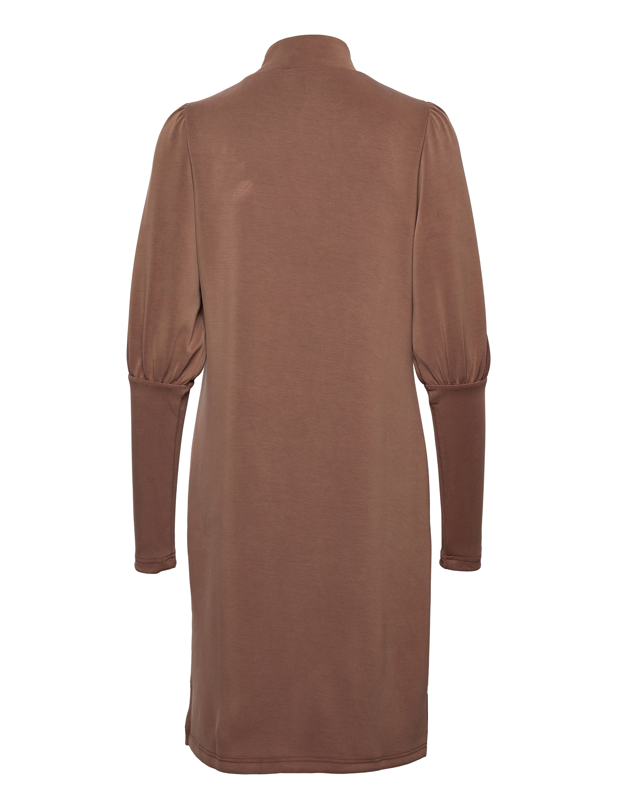 My Essential Wardrobe - MWElle Puff Dress - toffee brown washed - 1