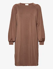 My Essential Wardrobe - MWElle Dress - t-shirt dresses - toffee brown washed - 0