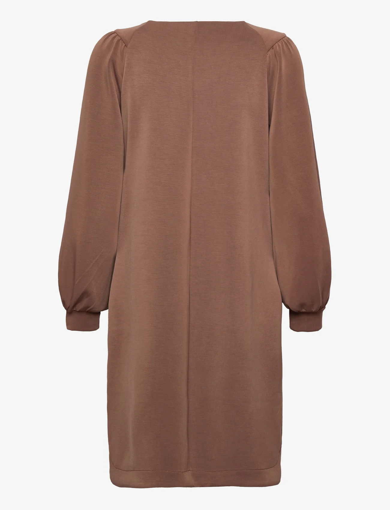 My Essential Wardrobe - MWElle Dress - marškinėlių tipo suknelės - toffee brown washed - 1