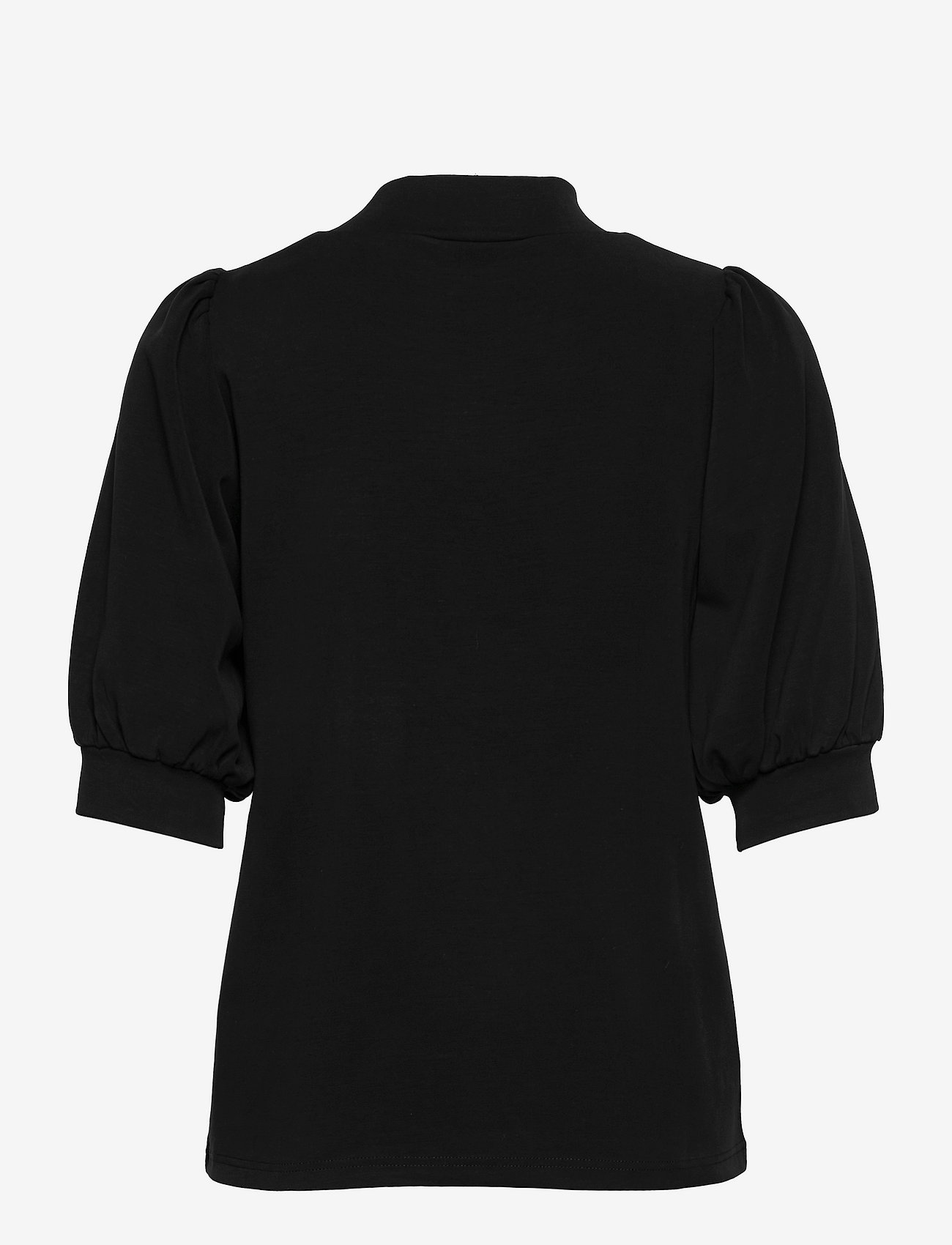 My Essential Wardrobe - 21 THE PUFF BLOUSE - short-sleeved blouses - black - 1