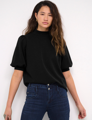 My Essential Wardrobe - 21 THE PUFF BLOUSE - short-sleeved blouses - black - 2