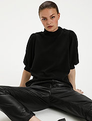 My Essential Wardrobe - 21 THE PUFF BLOUSE - short-sleeved blouses - black - 6