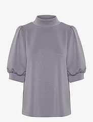 My Essential Wardrobe - 21 THE PUFF BLOUSE - blouses korte mouwen - graystone - 0