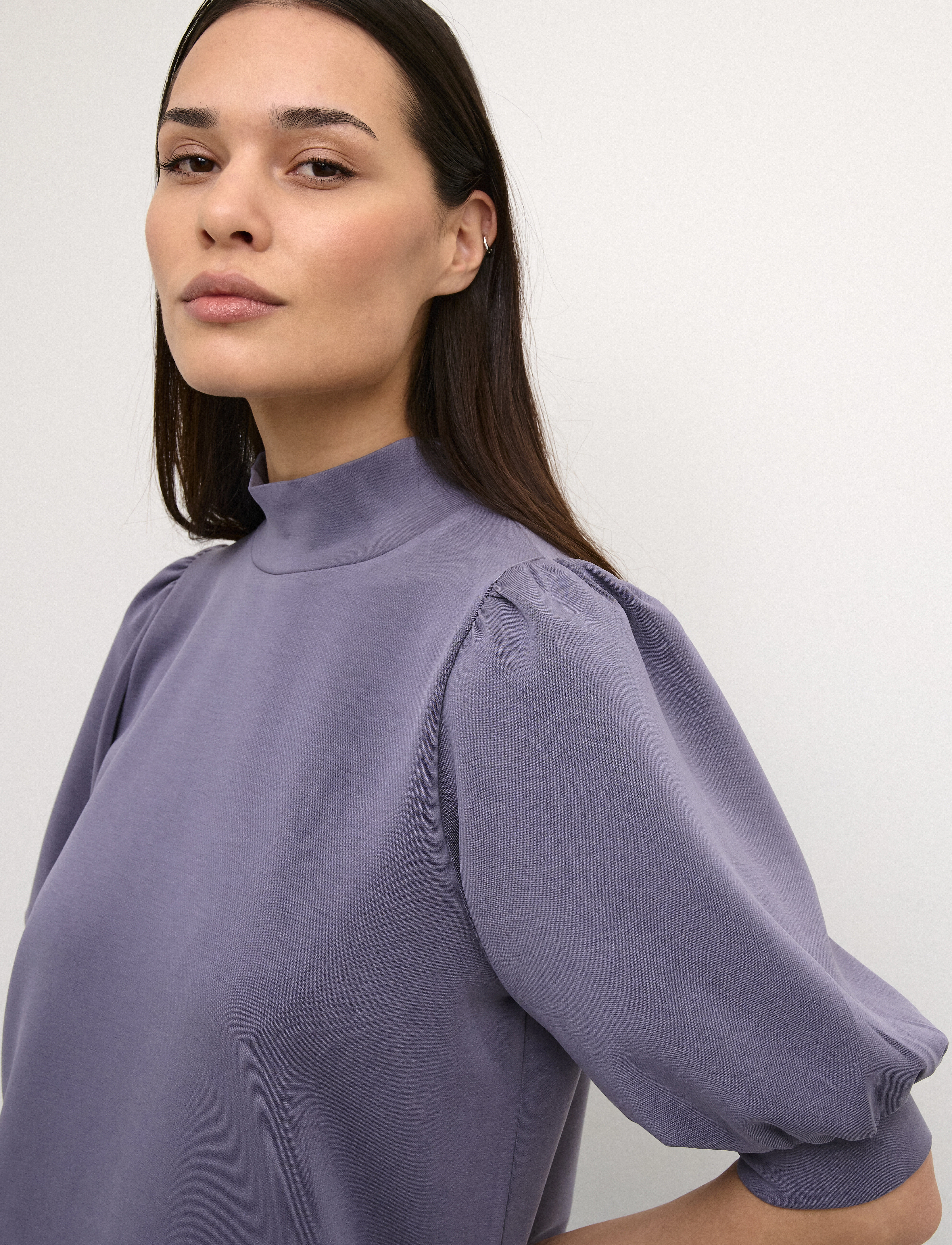 My Essential Wardrobe - 21 THE PUFF BLOUSE - kortærmede bluser - graystone - 5