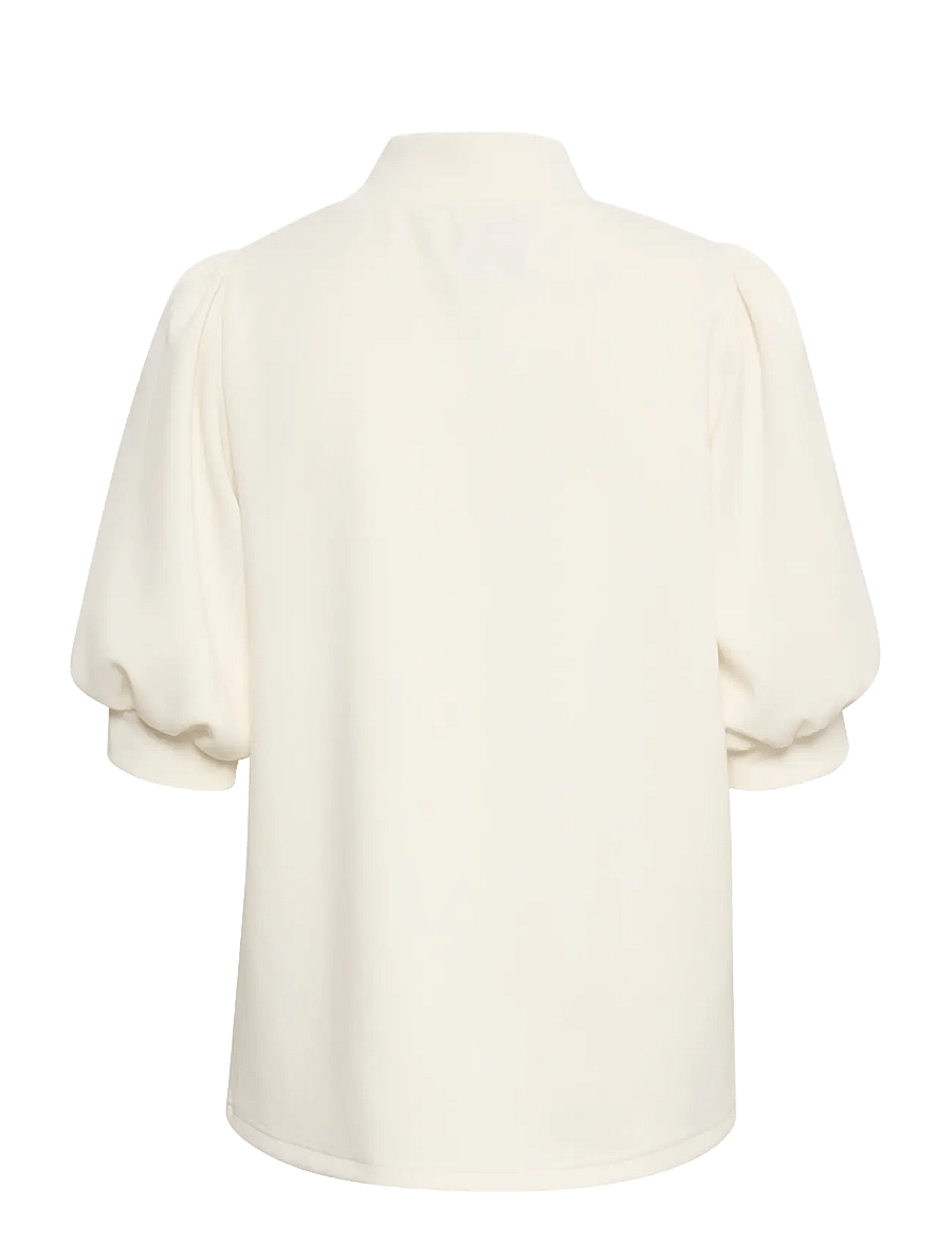 My Essential Wardrobe - 21 THE PUFF BLOUSE - kurzärmelige blusen - snow white - 2