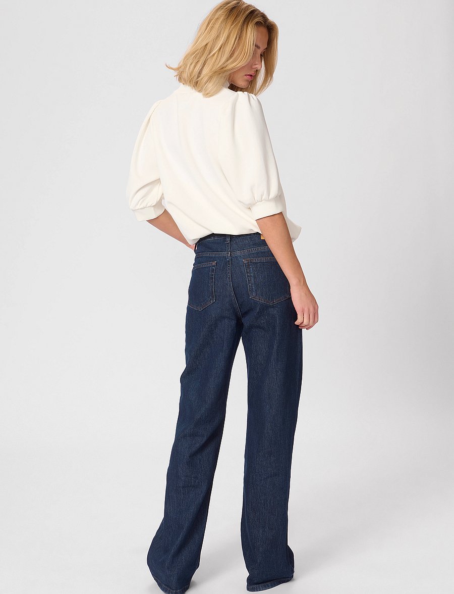 My Essential Wardrobe - 21 THE PUFF BLOUSE - kurzärmelige blusen - snow white - 4