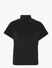 My Essential Wardrobe - MWElle Collar Blouse - kurzämlige blusen - black - 0