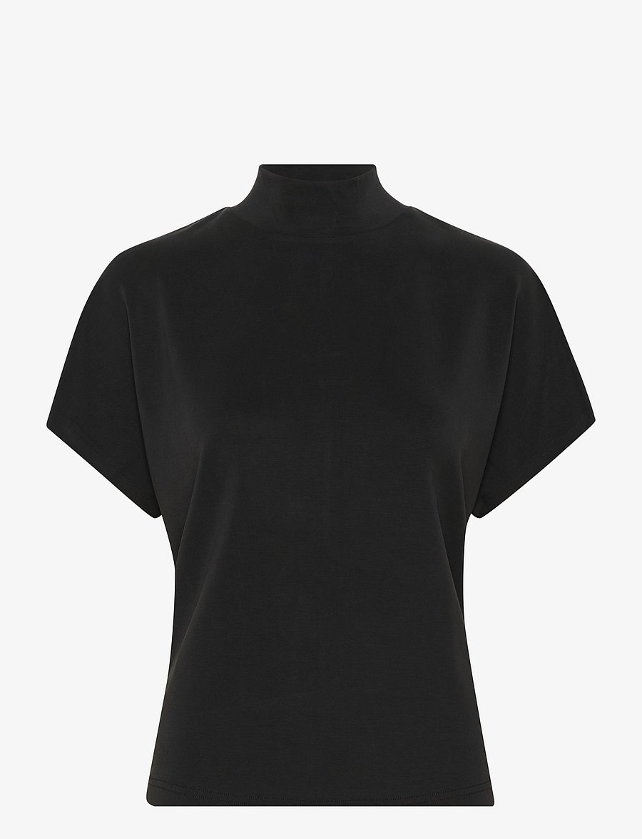 My Essential Wardrobe - MWElle Collar Blouse - kurzärmelige blusen - black - 1