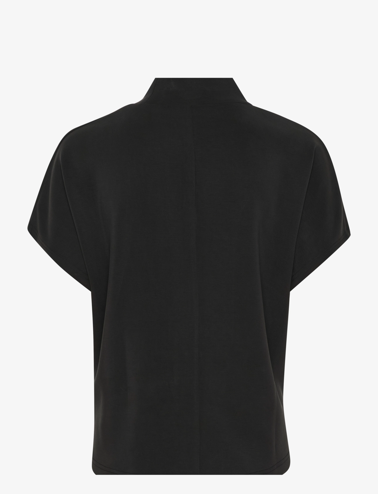 My Essential Wardrobe - MWElle Collar Blouse - kurzärmelige blusen - black - 2