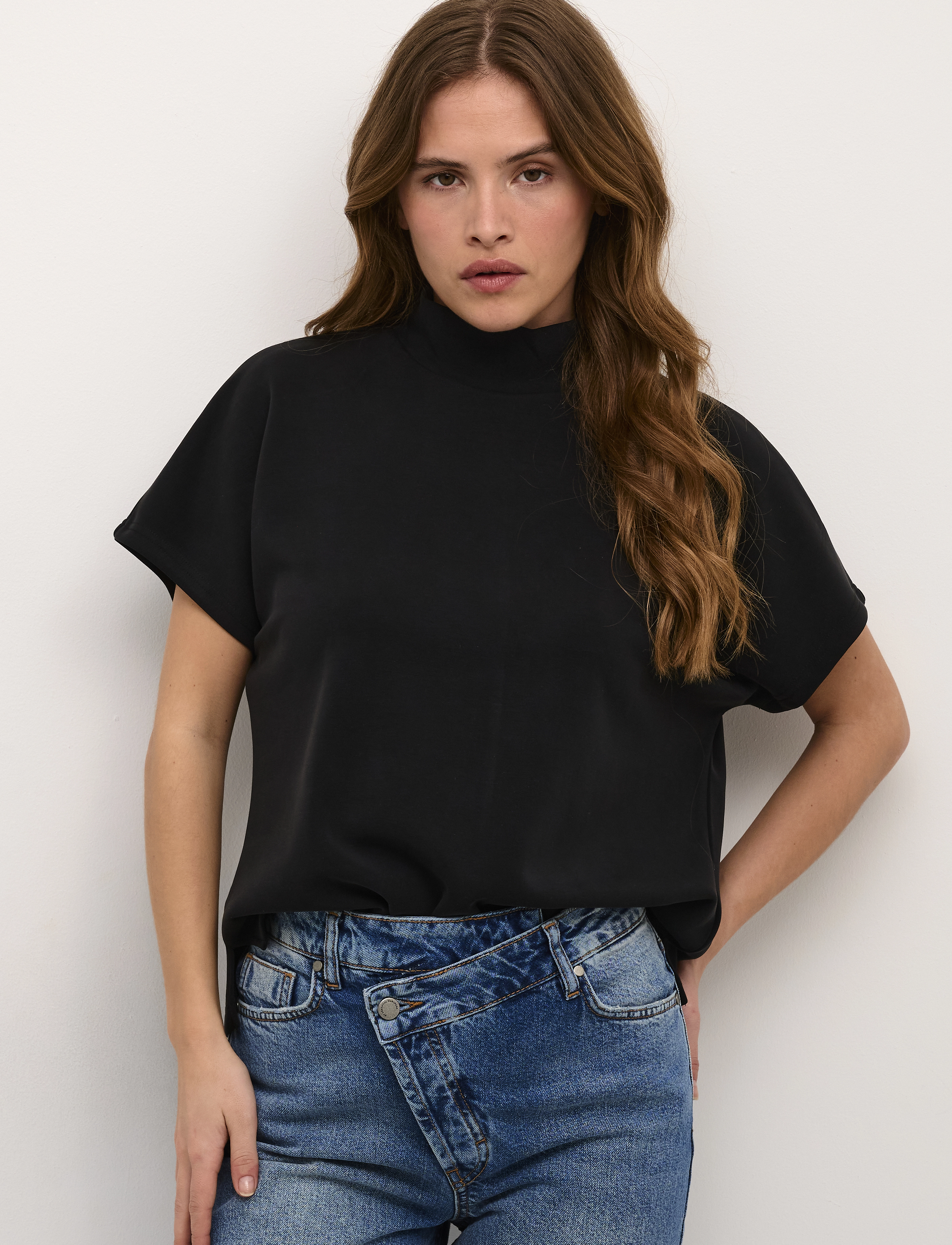My Essential Wardrobe MWElle Collar Blouse - Blusen - BLACK / black