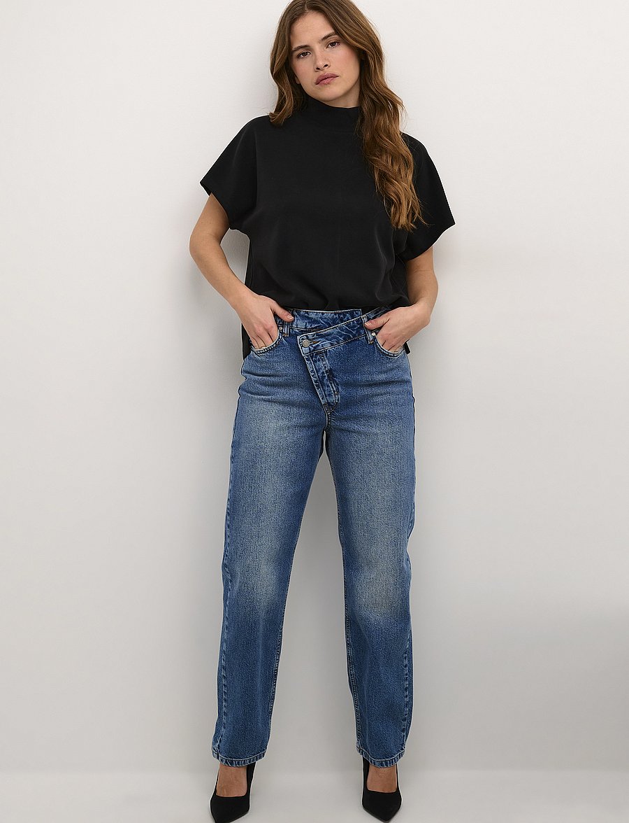 My Essential Wardrobe - MWElle Collar Blouse - kurzärmelige blusen - black - 3