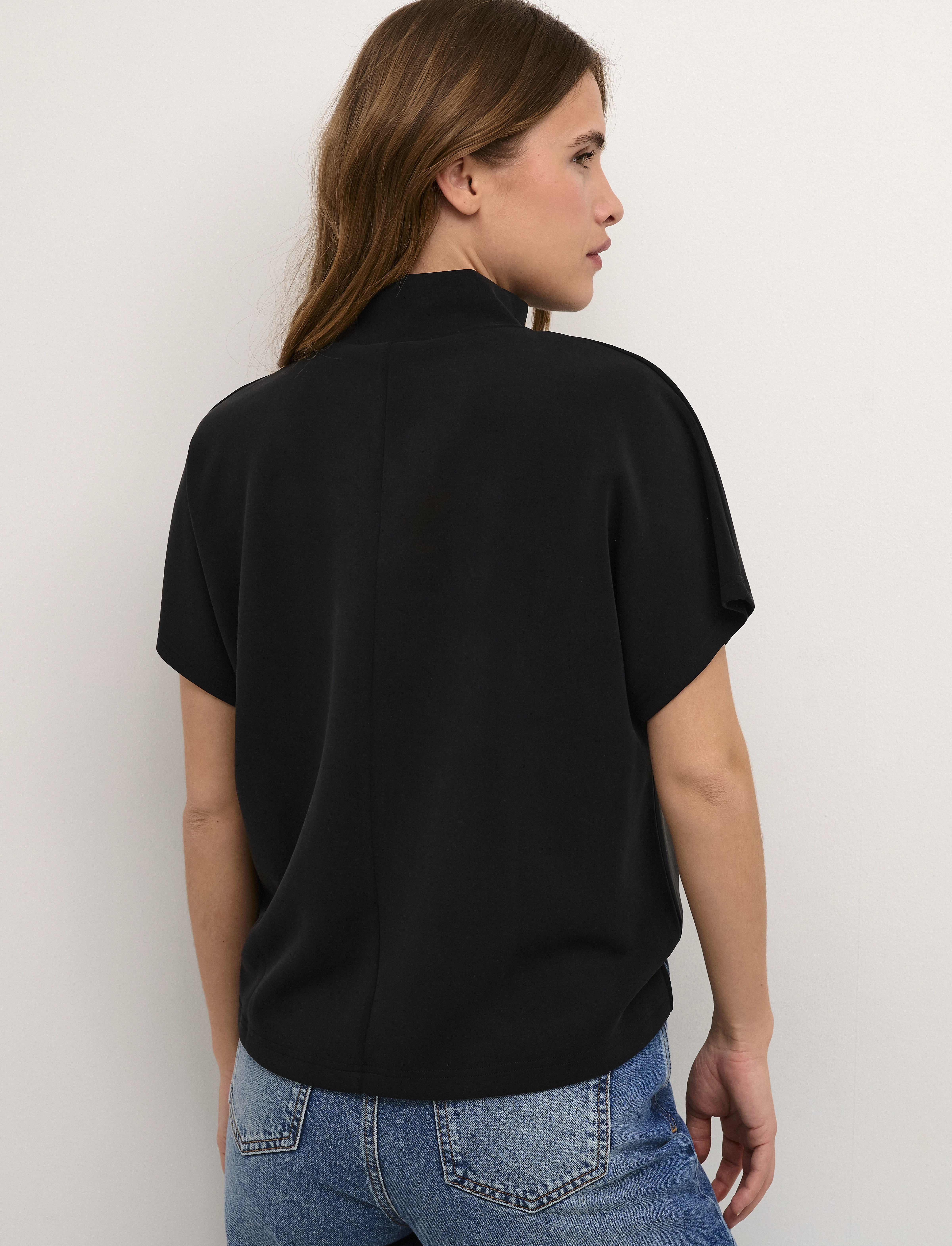 My Essential Wardrobe - MWElle Collar Blouse - kurzärmelige blusen - black - 4