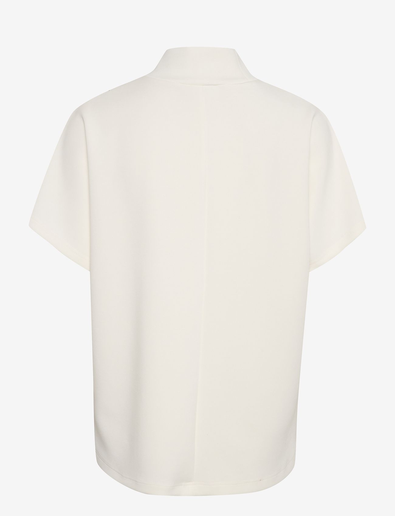 My Essential Wardrobe - MWElle Collar Blouse - kortærmede bluser - snow white - 2