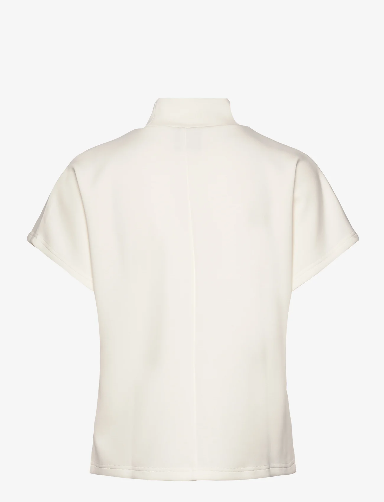 My Essential Wardrobe - MWElle Collar Blouse - kortermede bluser - snow white - 1