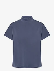 My Essential Wardrobe - MWElle Collar Blouse - kortermede bluser - vintage indigo - 0