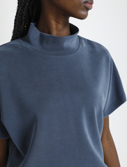 My Essential Wardrobe - MWElle Collar Blouse - kortermede bluser - vintage indigo - 5
