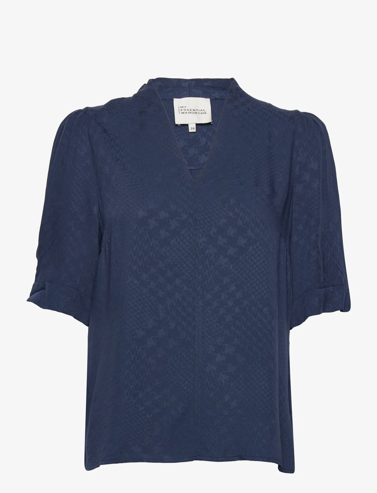 My Essential Wardrobe - MWOdis Blouse - short-sleeved blouses - dress blues - 0