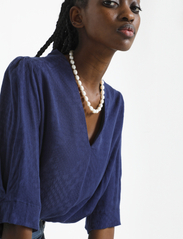My Essential Wardrobe - MWOdis Blouse - short-sleeved blouses - dress blues - 5