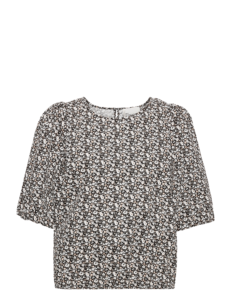 My Essential Wardrobe - MWMalia Blouse - langærmede bluser - black flower print - 1