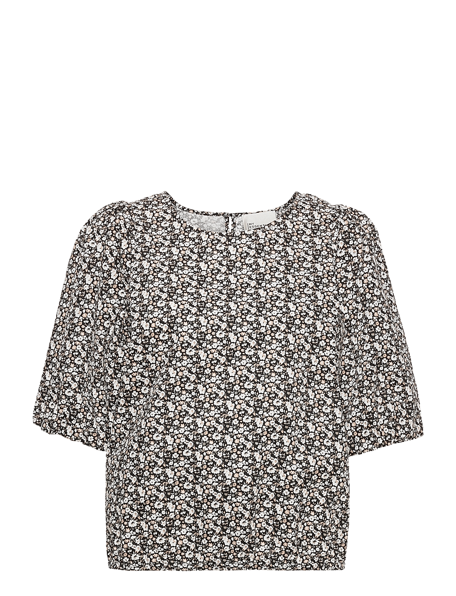 My Essential Wardrobe - MWMalia Blouse - langärmelige blusen - black flower print - 1
