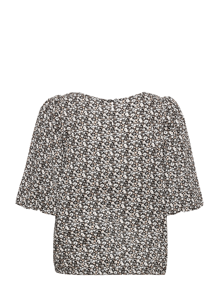 My Essential Wardrobe - MWMalia Blouse - langärmelige blusen - black flower print - 2