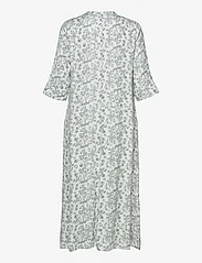 My Essential Wardrobe - MWShadow Flora Long Dress - midi kjoler - shadow green flower - 1