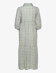 My Essential Wardrobe - MWSally Long Dress - marškinių tipo suknelės - ice flow check - 1