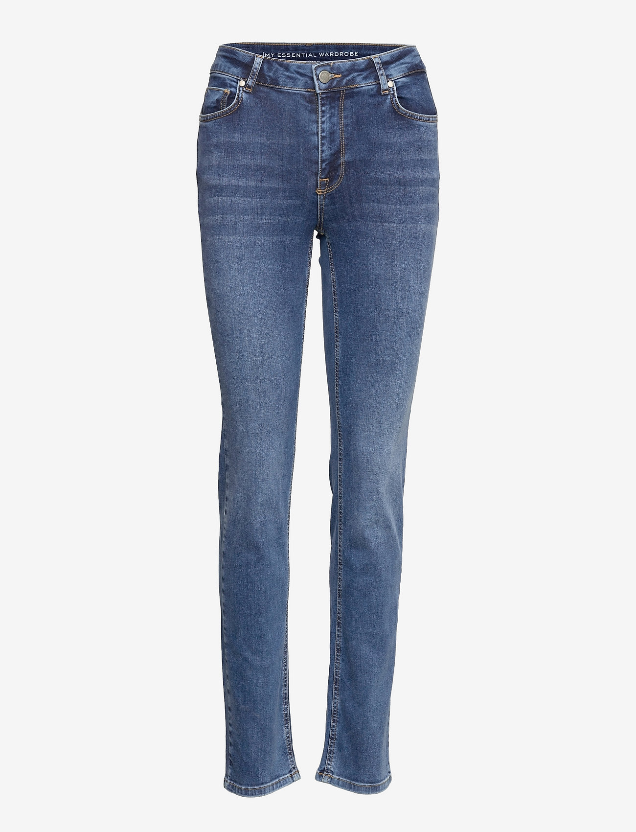 My Essential Wardrobe - MWCelina 101 High Straight Y - straight jeans - medium blue random wash - 0