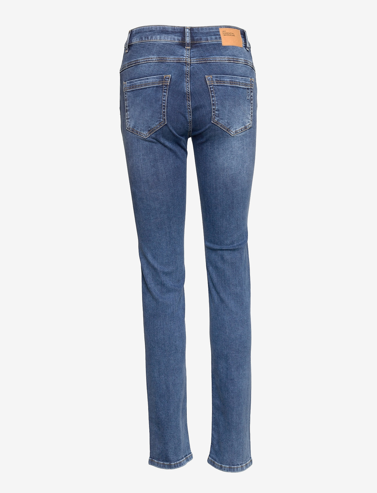 My Essential Wardrobe - MWCelina 101 High Straight Y - straight jeans - medium blue random wash - 1