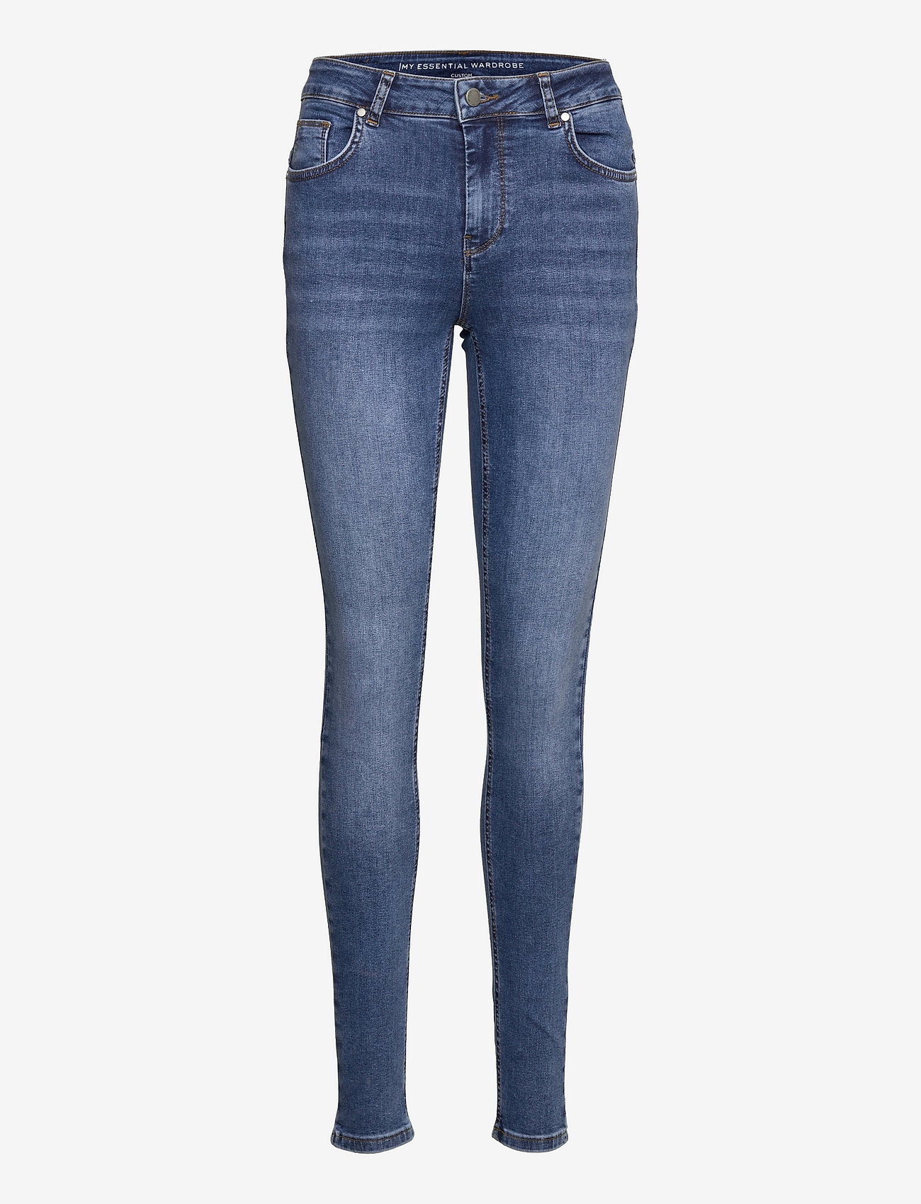 My Essential Wardrobe - 39 THE CELINA 101 HIGH SLIM Y - slim jeans - medium blue random wash - 0