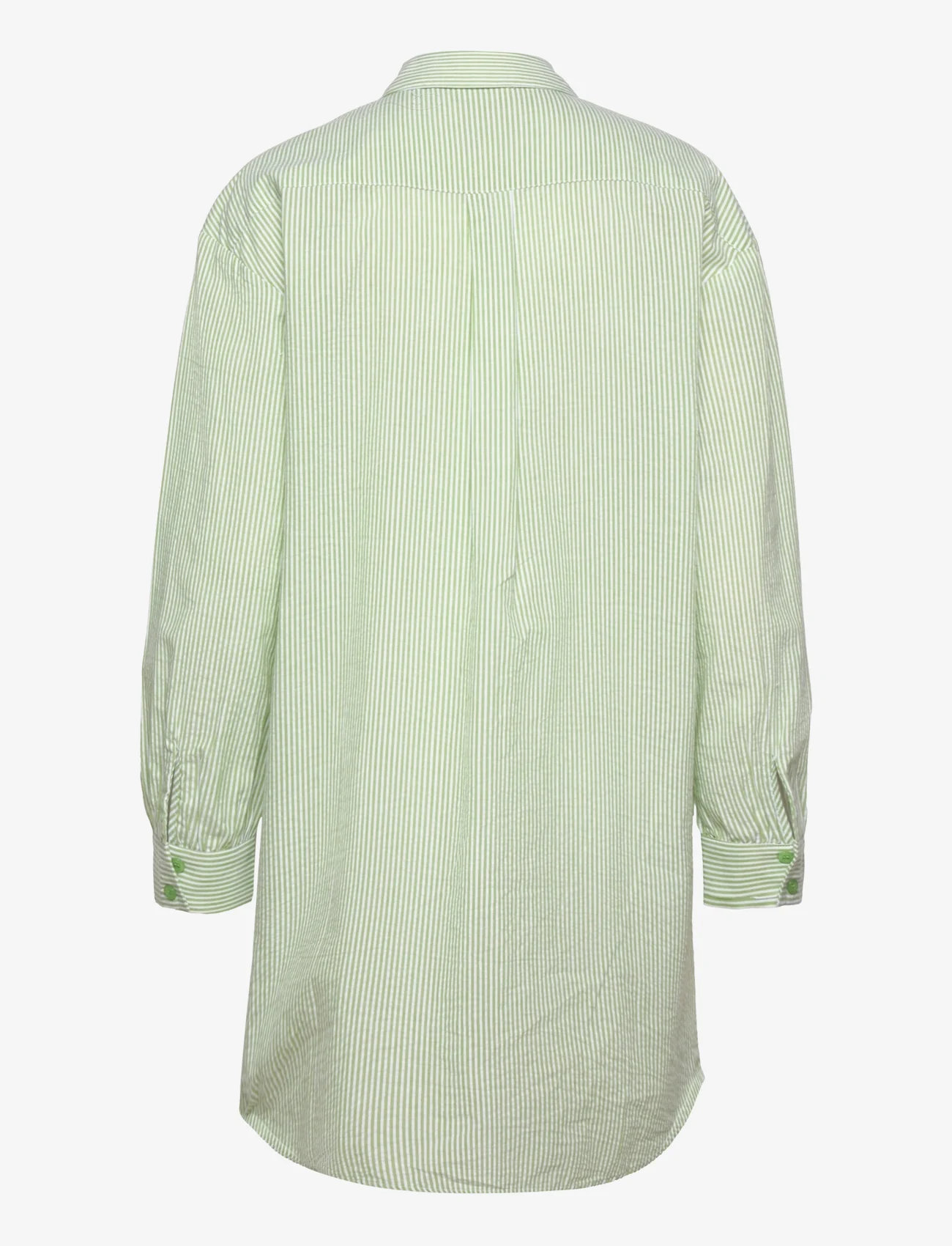 My Essential Wardrobe - FrejaMW Long SHirt - langärmlige hemden - jelly green - 1