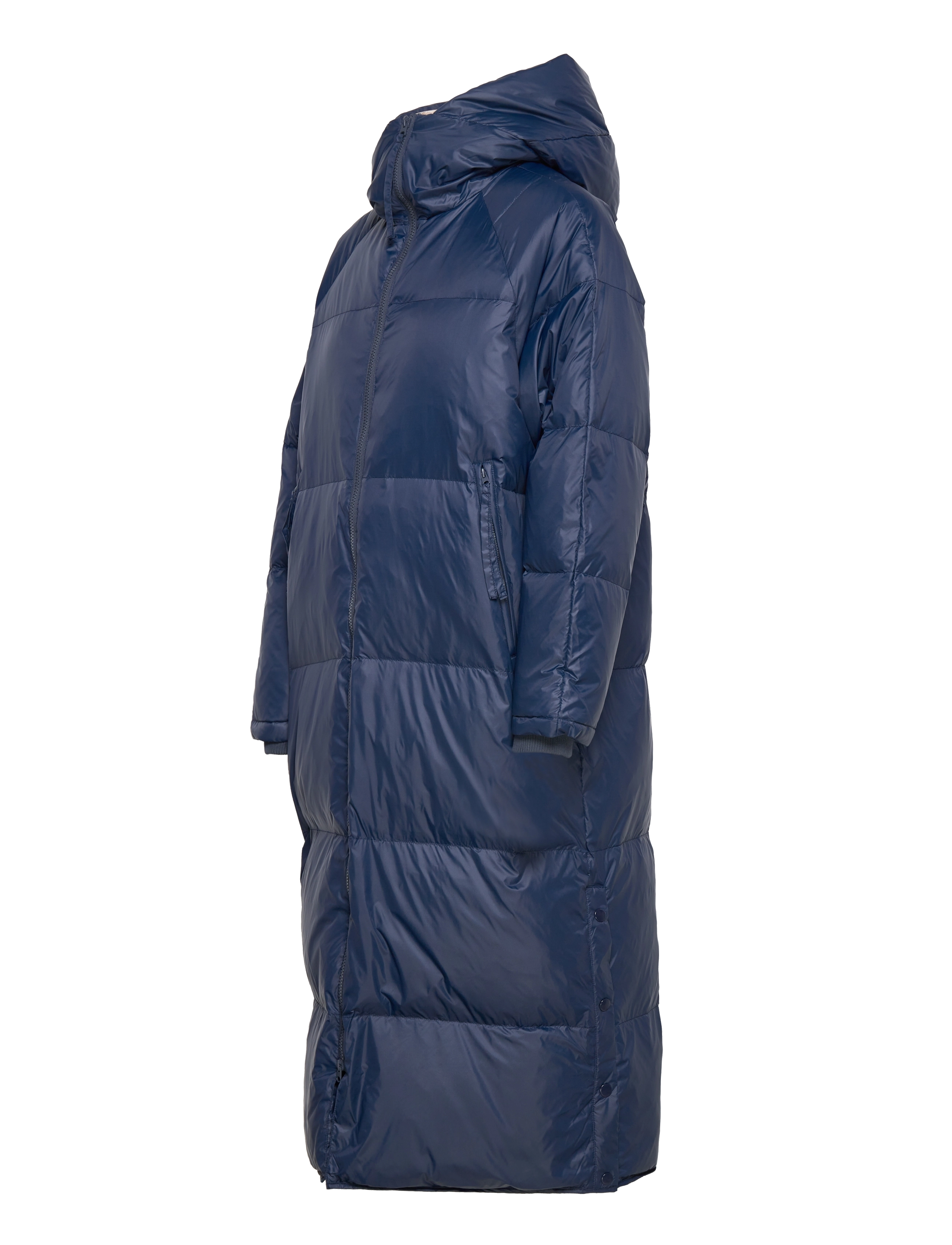 My Essential Wardrobe - DinaMW Luna Long Down Jacket - total eclipse shine - 2