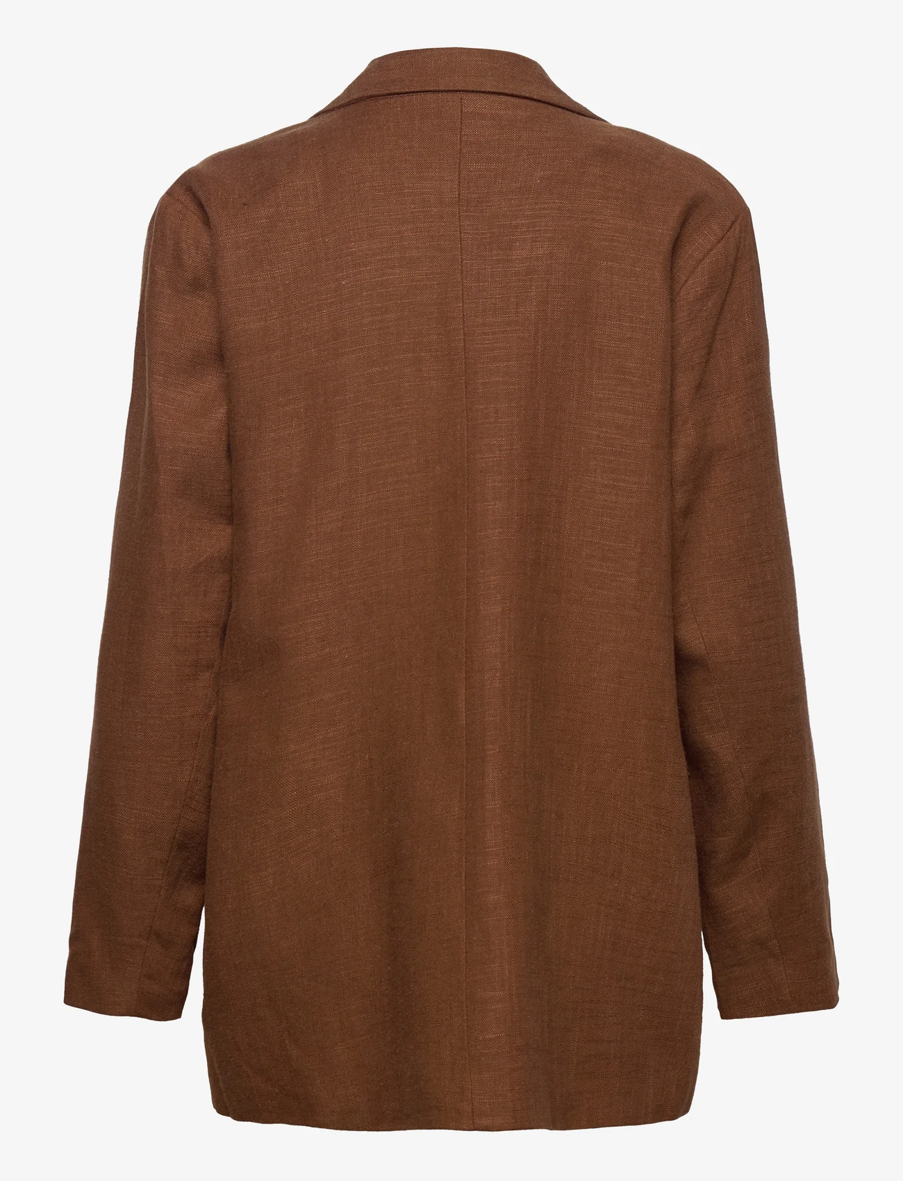 My Essential Wardrobe - LavitaMW Blazer - festtøj til outletpriser - toffee brown - 1
