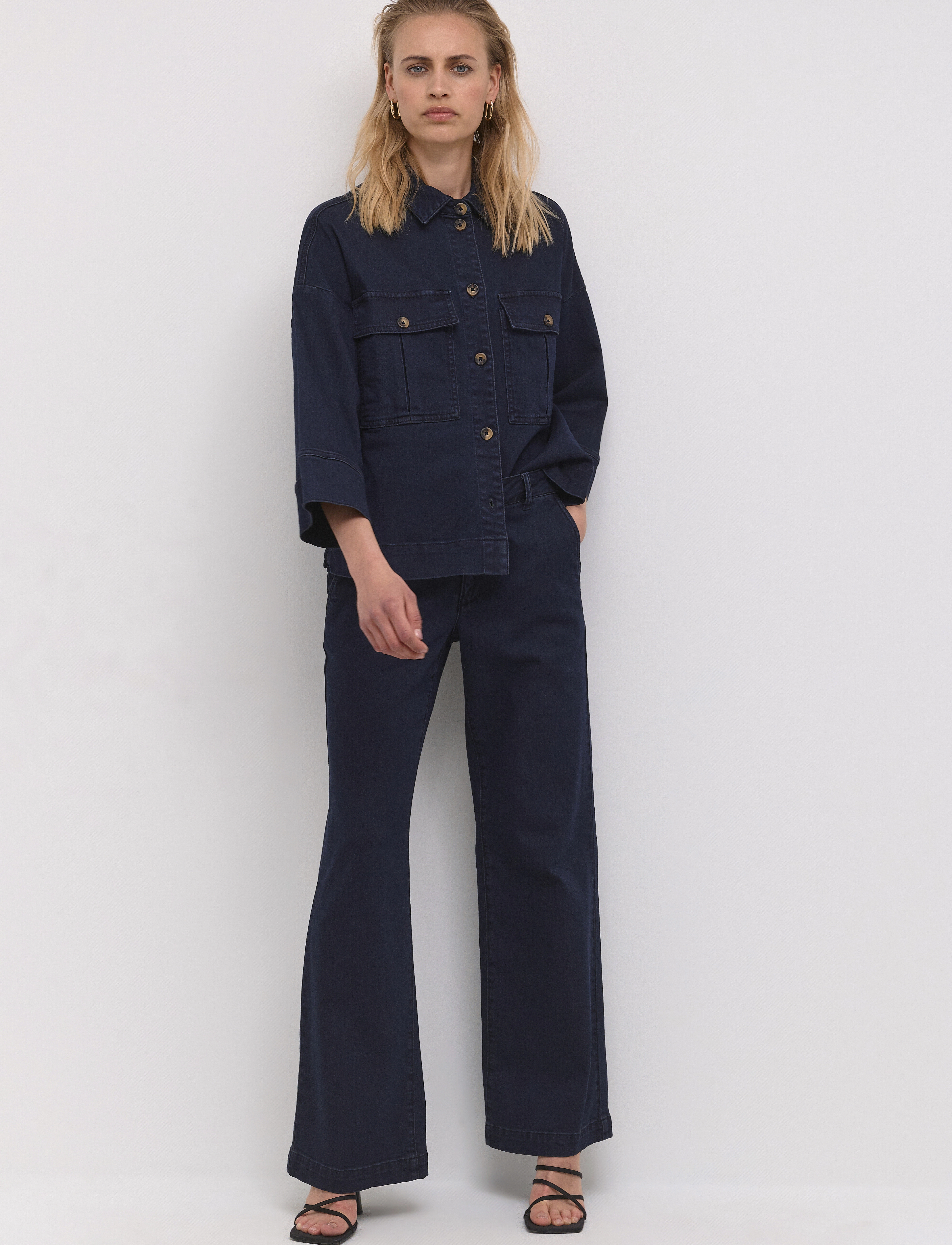 My Essential Wardrobe - LaraMW Pant 115 - dark blue un-wash - 3