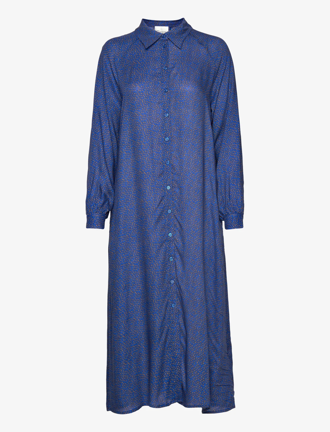 My Essential Wardrobe - CristaMw Long Dress - hemdkleider - victoria blue dot print - 0