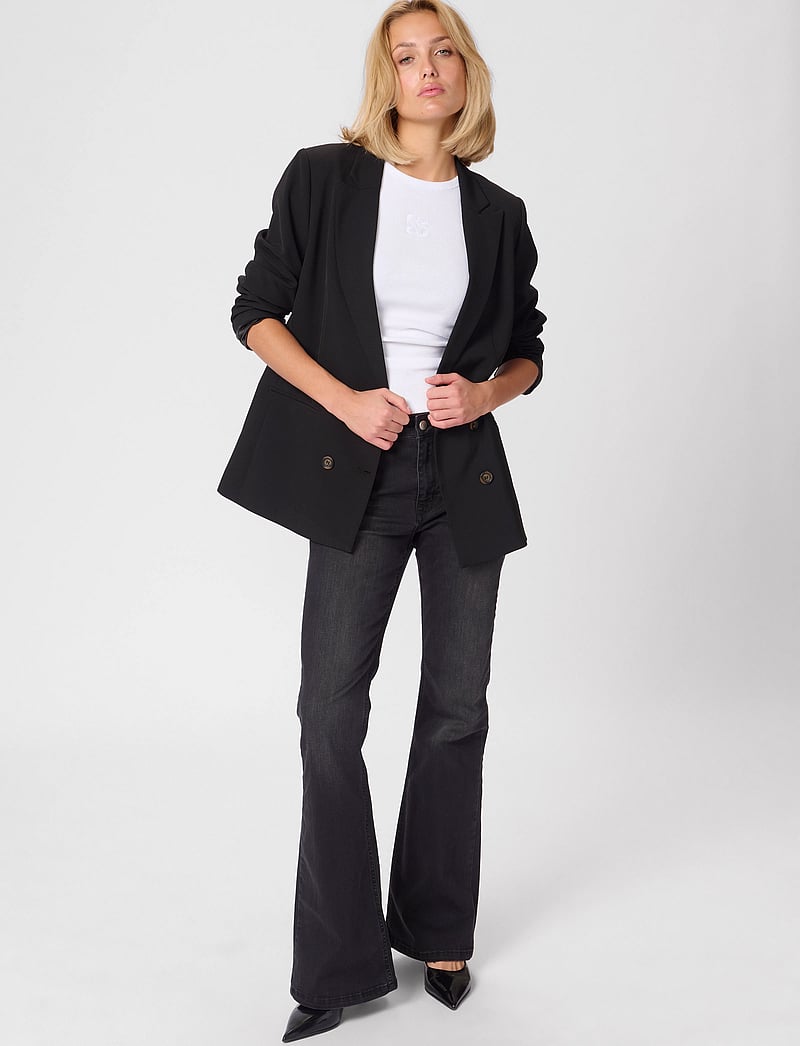 My Essential Wardrobe - 27 THE TAILORED BLAZER - dubbelknäppta kavajer - black - 3