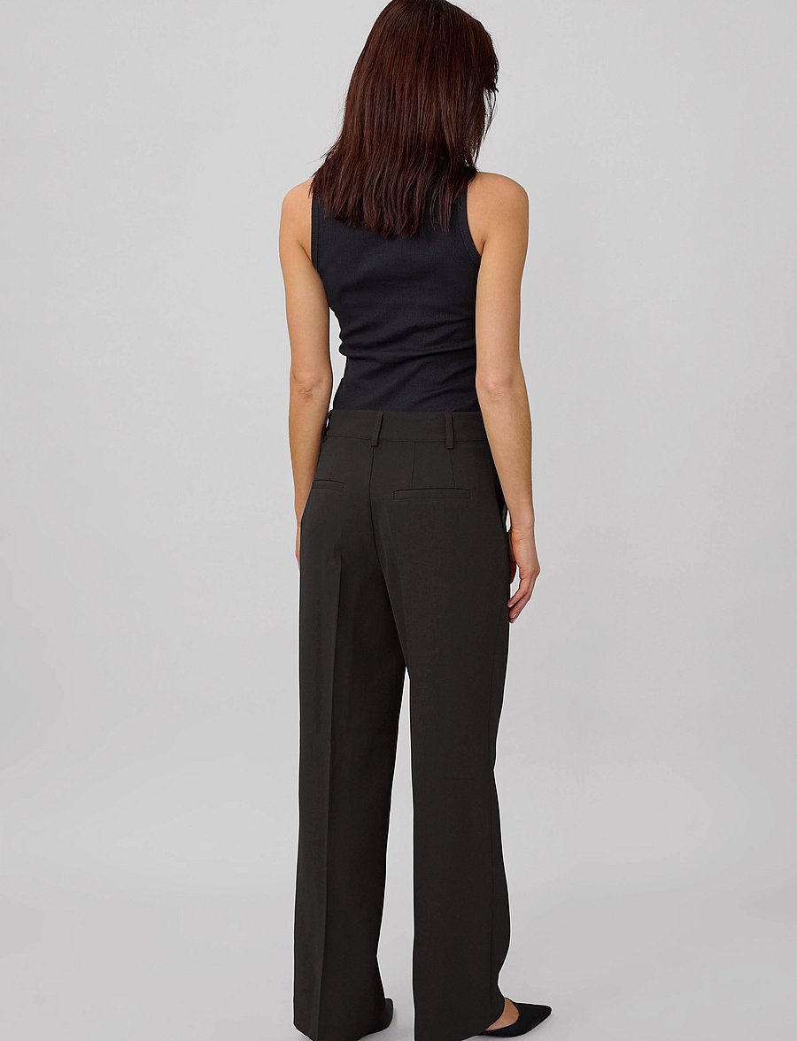 My Essential Wardrobe - 29 THE TAILORED PANT - lietišķā stila bikses - black - 4