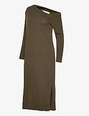 My Essential Wardrobe - LolaMW Cut Out Knit Dress - gebreide jurken - deep green - 2